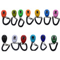 Custom Logo Print Colorful Pets Accessories Trainer Dog Training Clicker With Wrist Strap